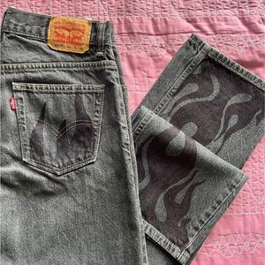 Hand painted levi jeans!